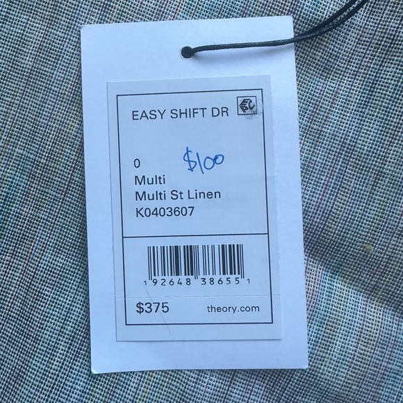 NWT Theory Easy Shift Dress Size 0 - Picture 6 of 6